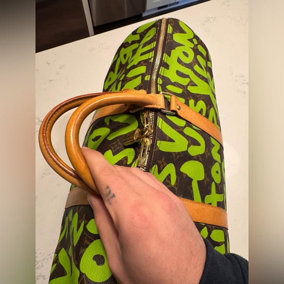 Louis Vuitton Graffiti Stephen Sprouse Keepall 50 Green - Picture 2 of 16